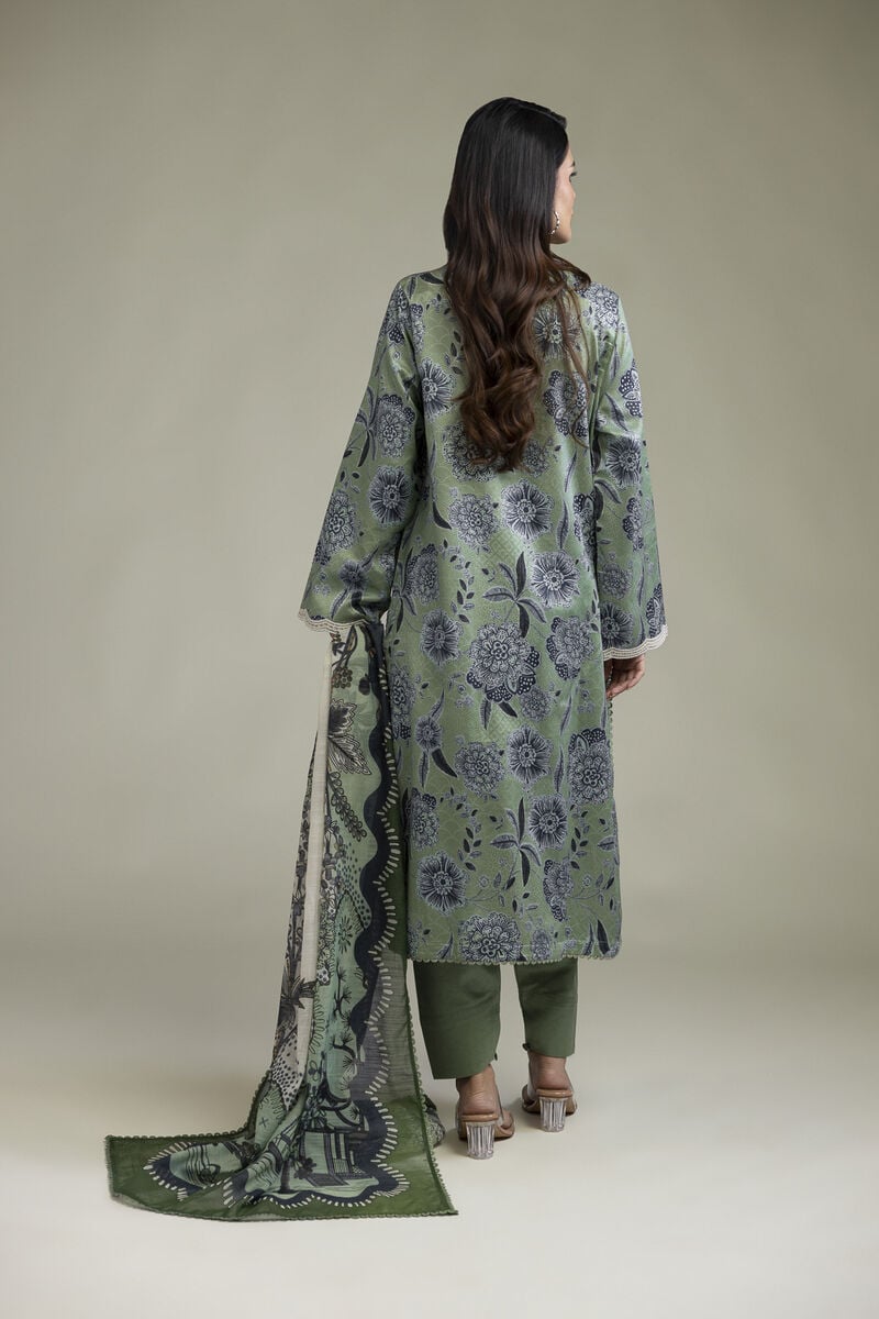 Khaadi Embroidered Lawn 3PC