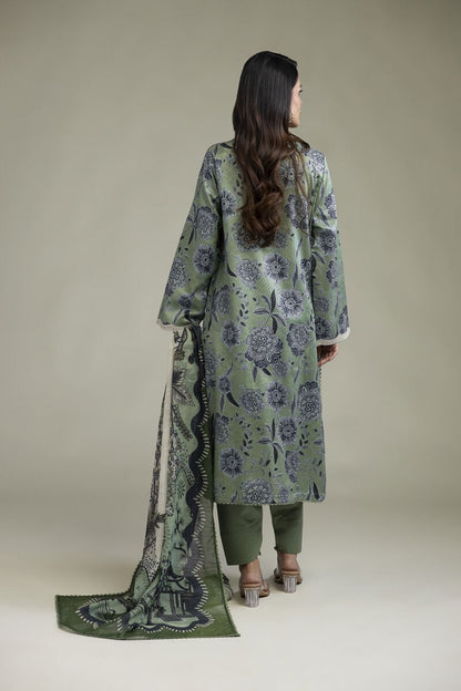 Khaadi Embroidered Lawn 3PC