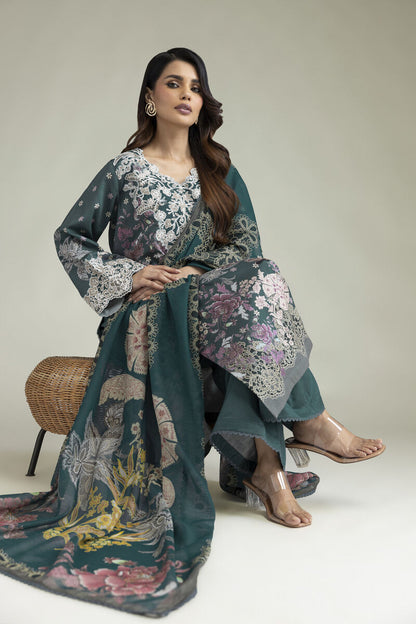 Khaadi Embroidered Lawn 3PC
