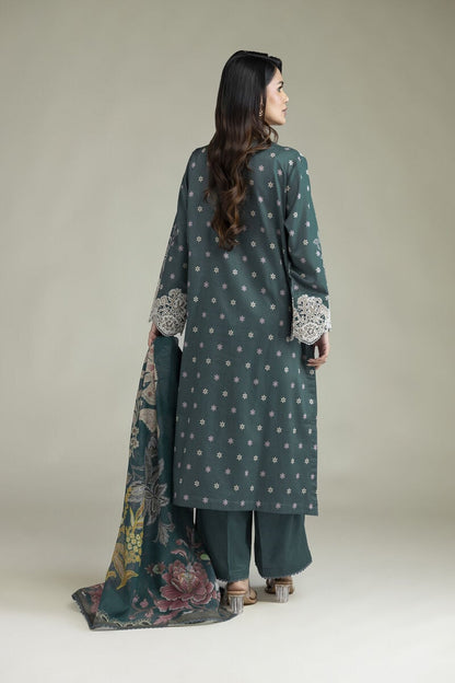 Khaadi Embroidered Lawn 3PC