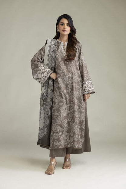 Khaadi Embroidered Lawn 3PC