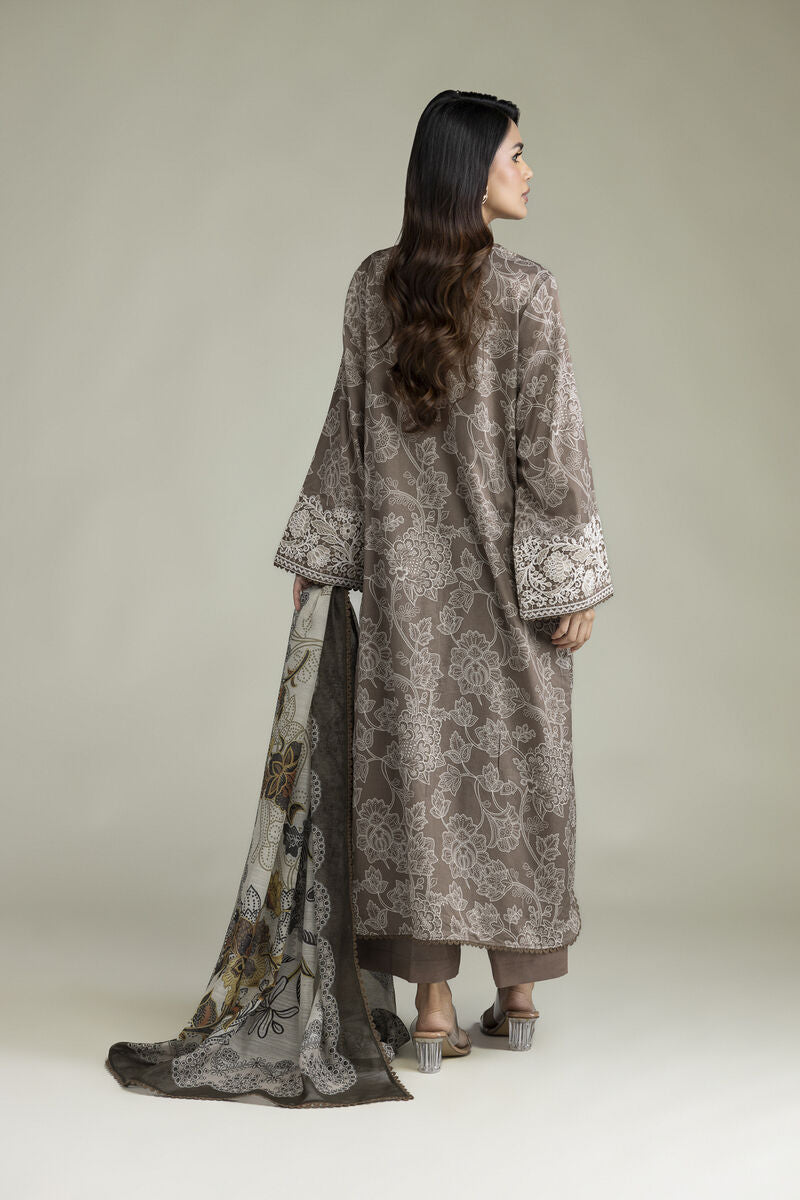 Khaadi Embroidered Lawn 3PC
