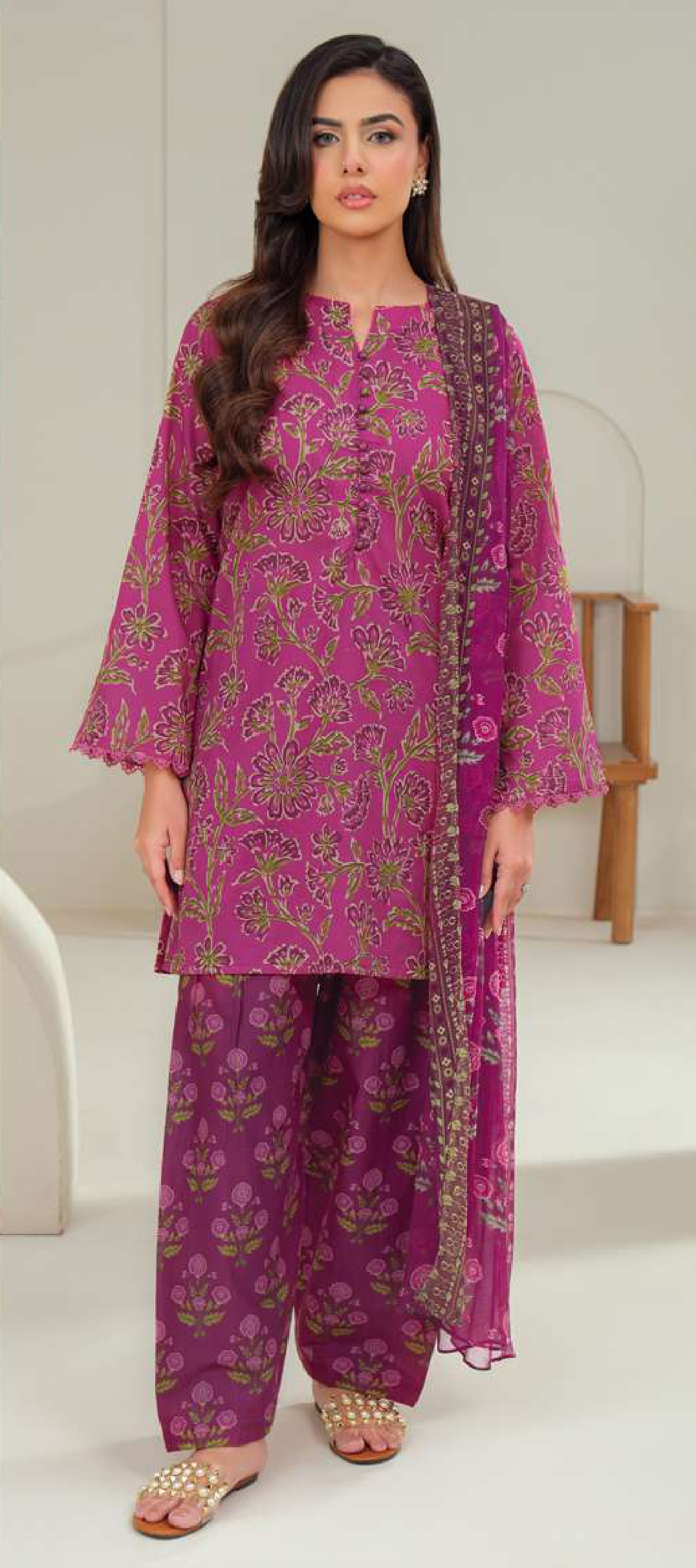 Limelight Printed Lawn 3PC