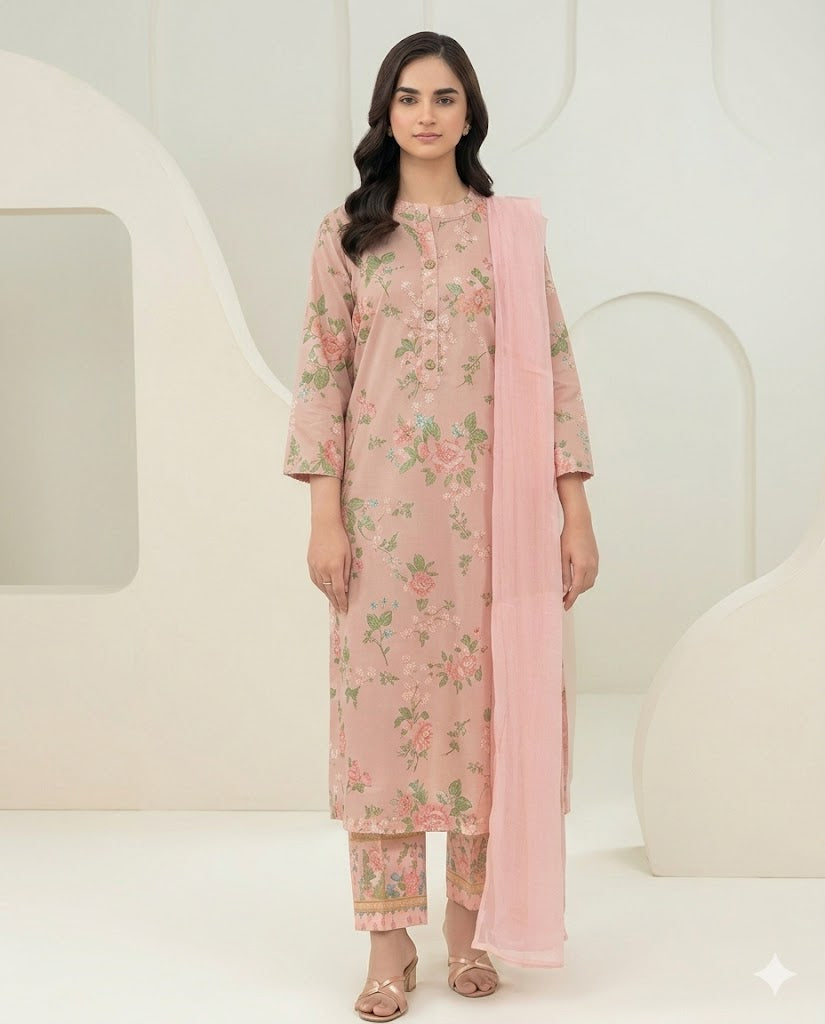 Limelight Printed Lawn 3PC