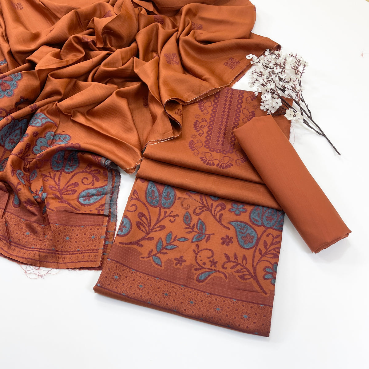 Sapphire Jacquard Viscose 3PC
