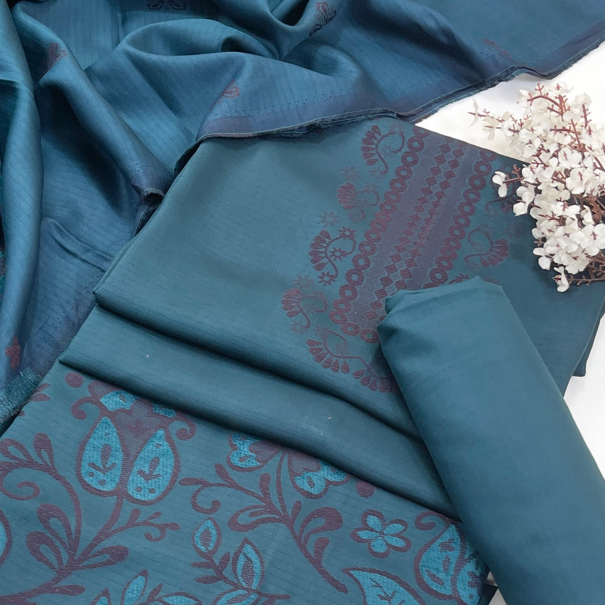 Sapphire Jacquard Viscose 3PC