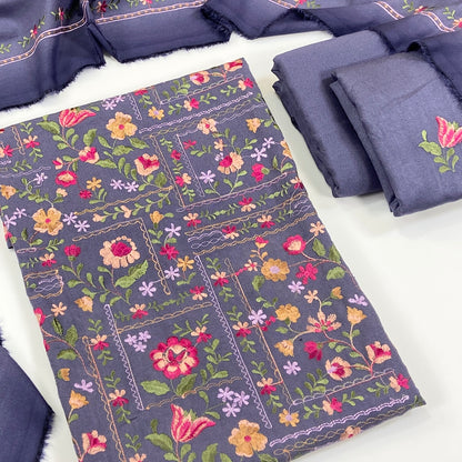Bareeze Embroidered Karandi 3PC