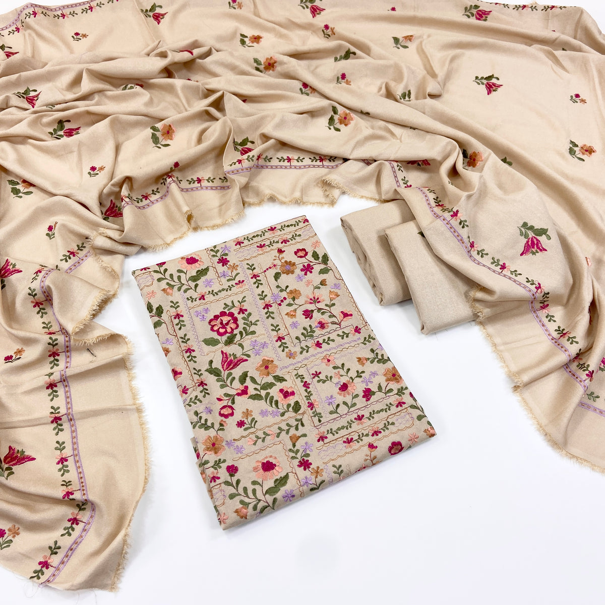 Bareeze Embroidered Karandi 3PC