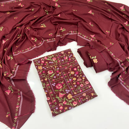Bareeze Embroidered Karandi 3PC