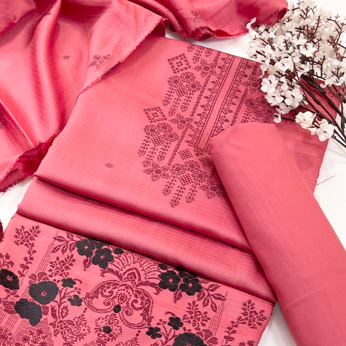 Sapphire Jacquard Viscose 3PC