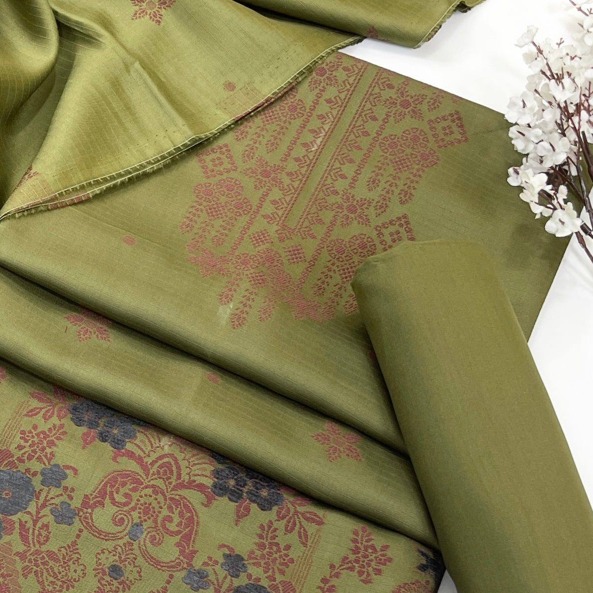 Sapphire Jacquard Viscose 3PC