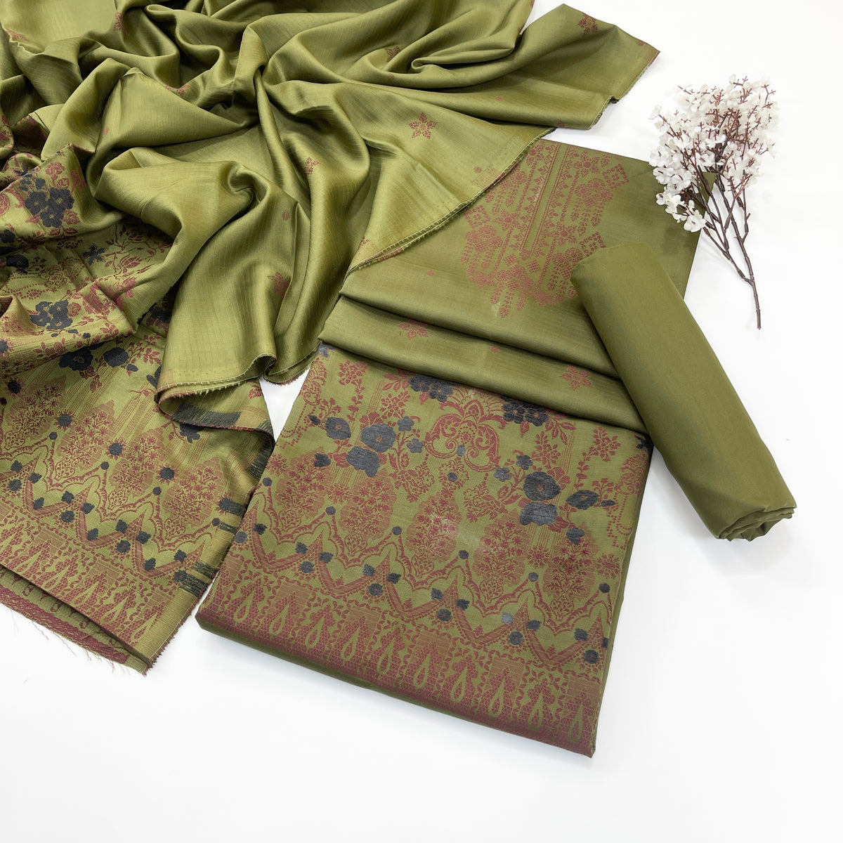 Sapphire Jacquard Viscose 3PC