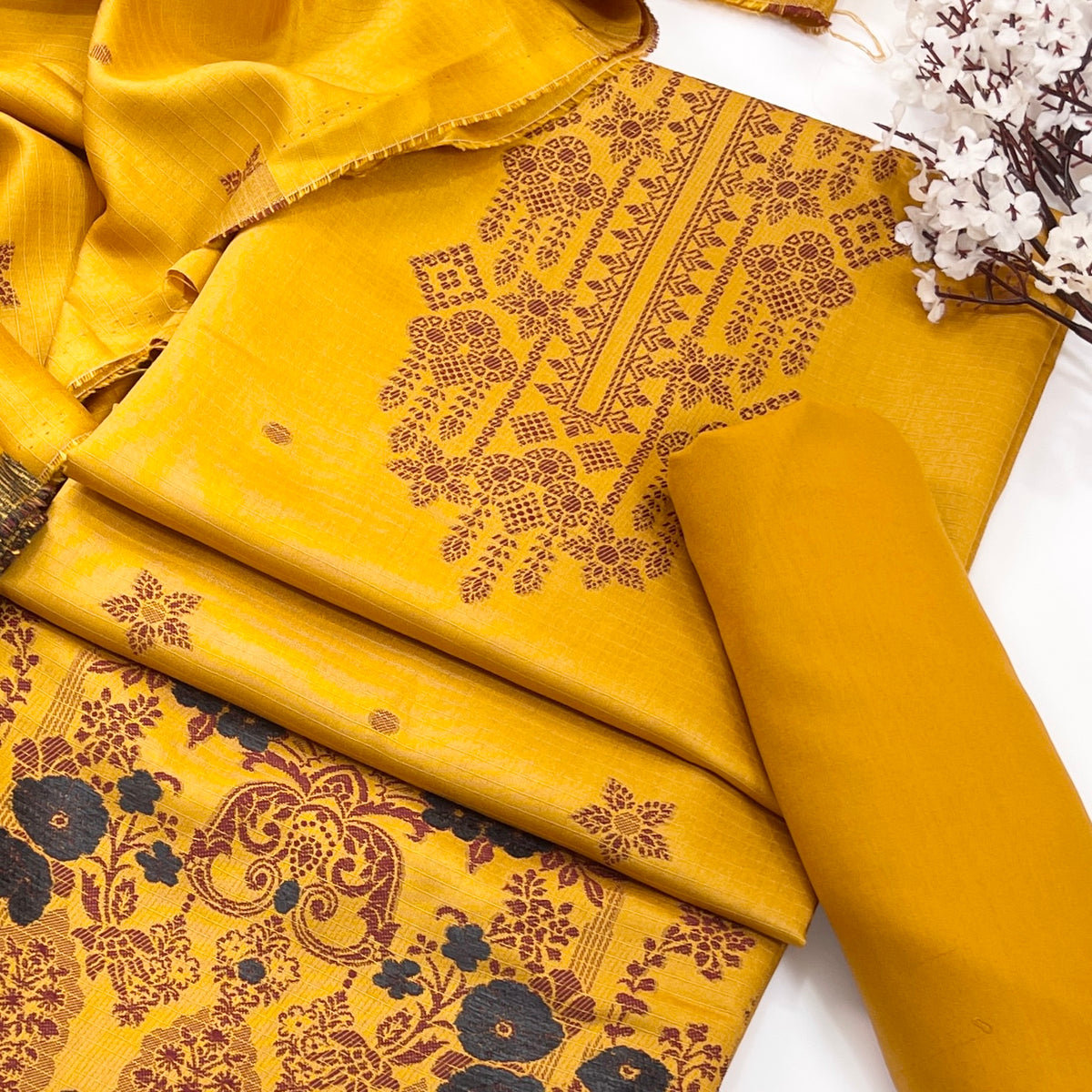Sapphire Jacquard Viscose 3PC