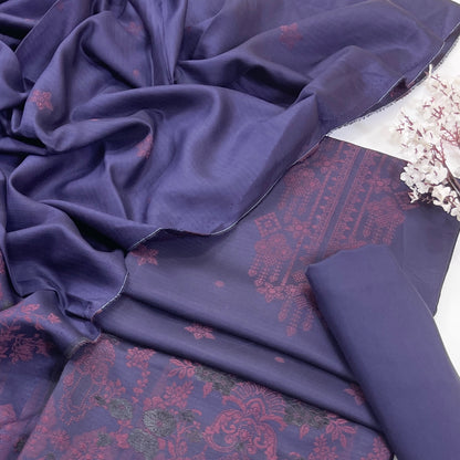 Sapphire Jacquard Viscose 3PC