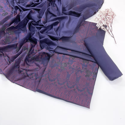 Sapphire Jacquard Viscose 3PC