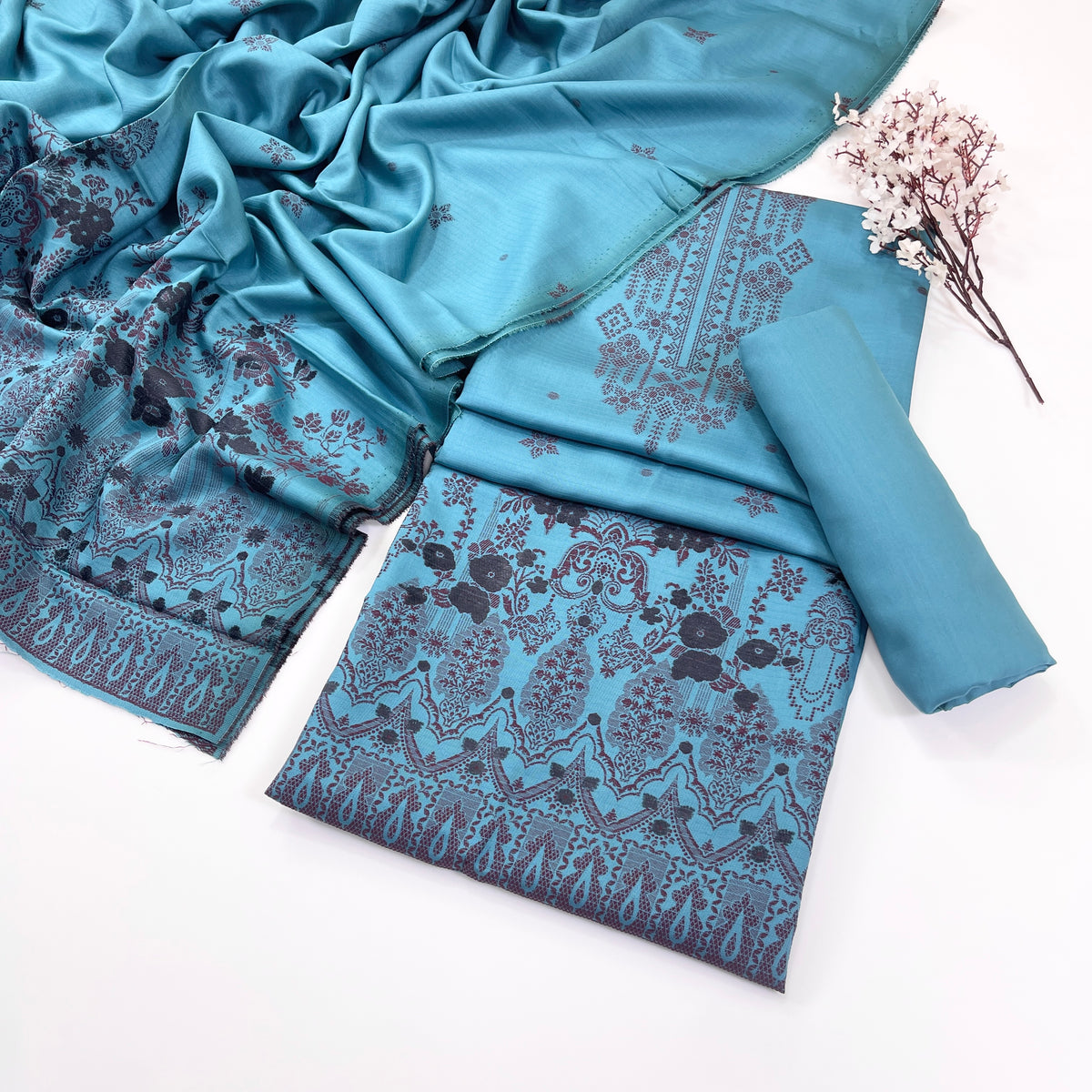 Sapphire Jacquard Viscose 3PC