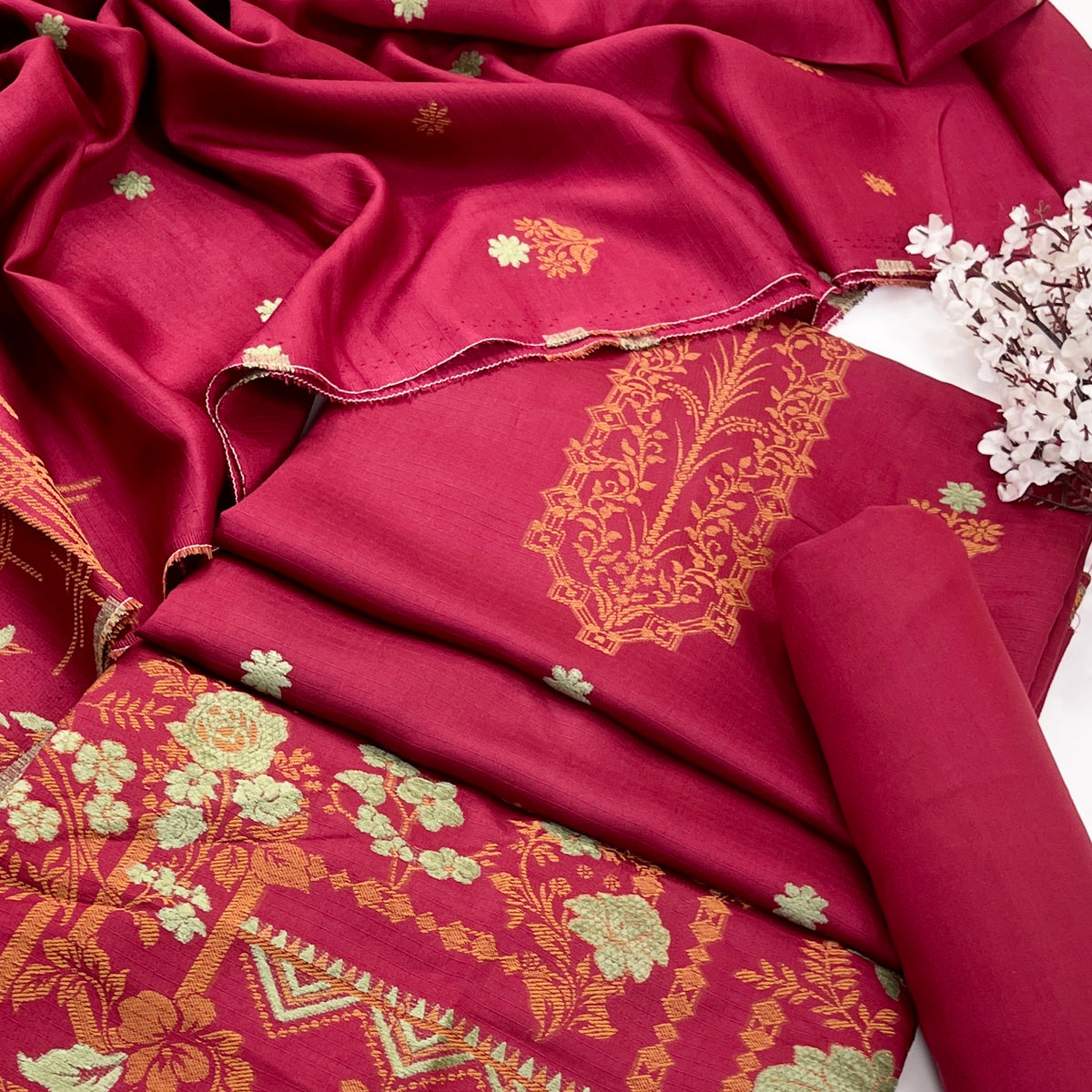 Sapphire Jacquard Viscose 3PC