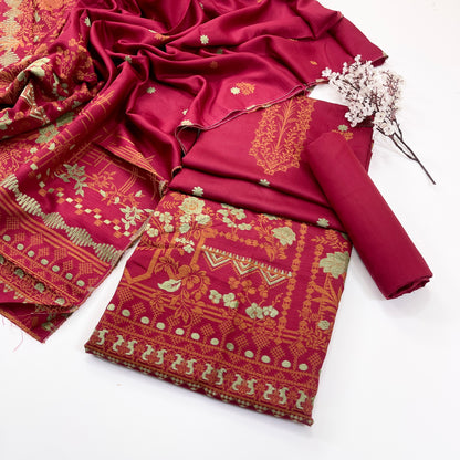 Sapphire Jacquard Viscose 3PC