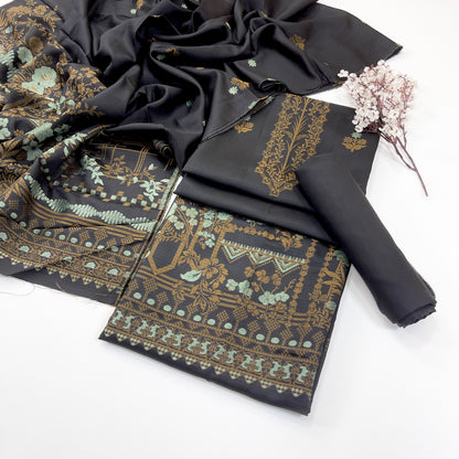 Sapphire Jacquard Viscose 3PC