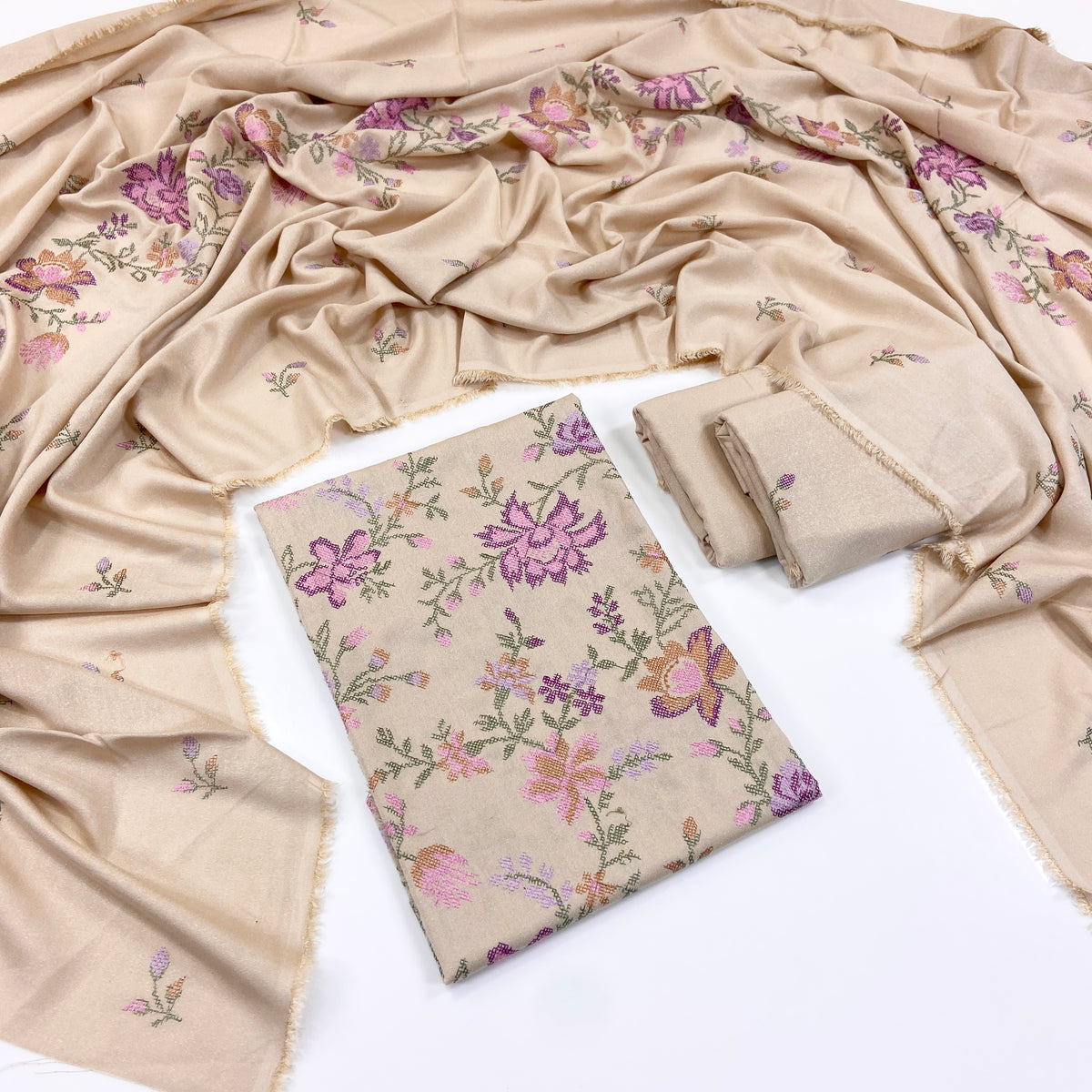 Bareeze Embroidered Karandi 3PC