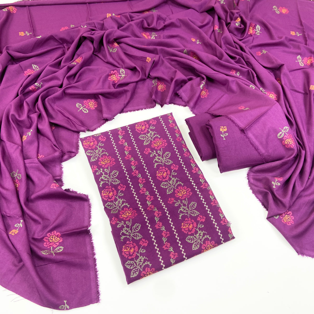 Bareeze Embroidered Karandi 3PC