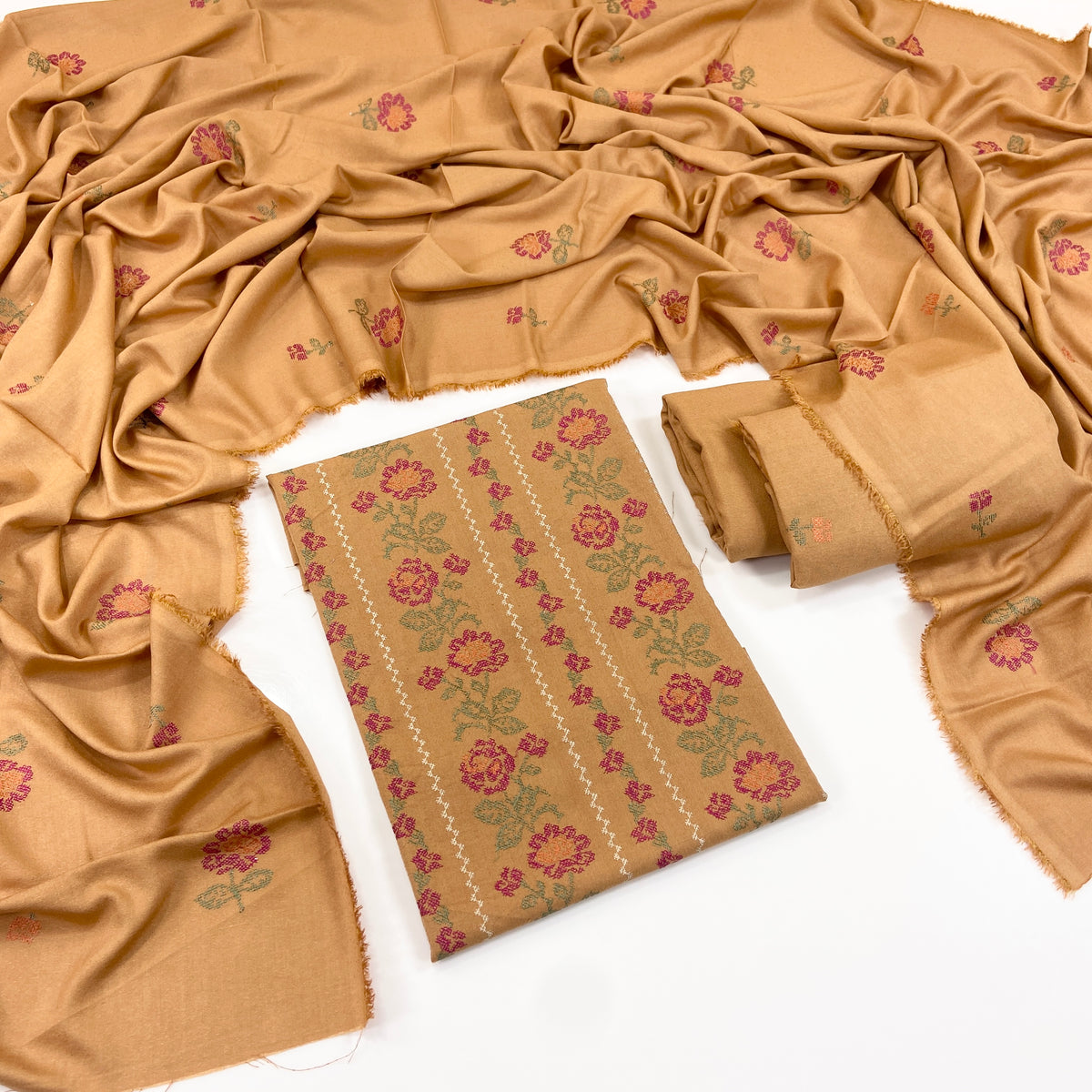 Bareeze Embroidered Karandi 3PC