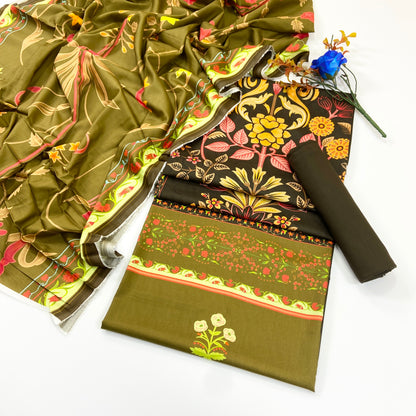 Anaya Digital Printed Linen 3PC