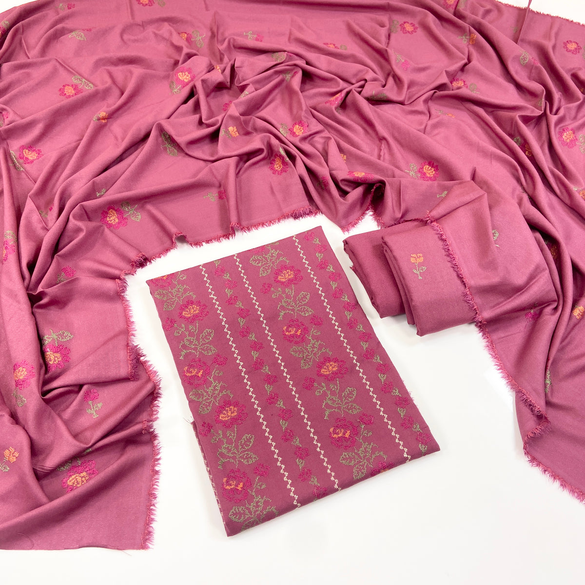 Bareeze Embroidered Karandi 3PC