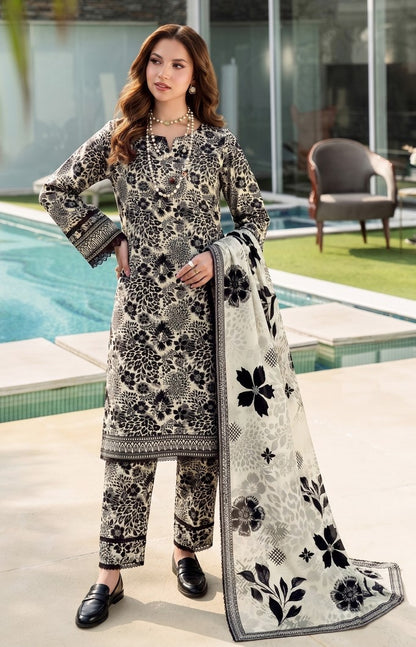 Reemse Digital Printed Banadora Lawn 3PC