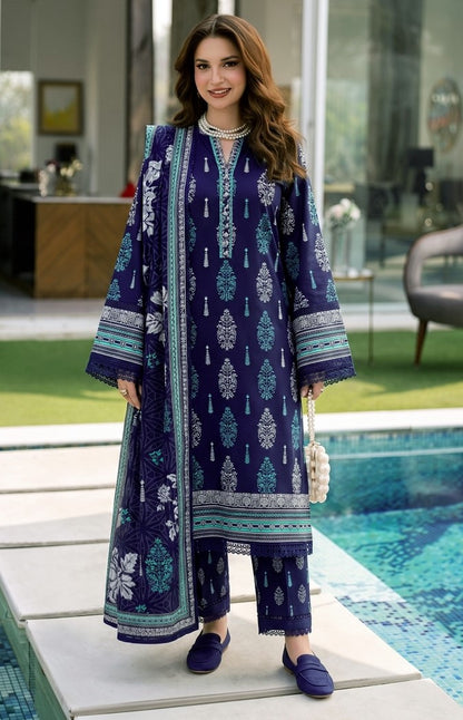 Reemse Digital Printed Banadora Lawn 3PC