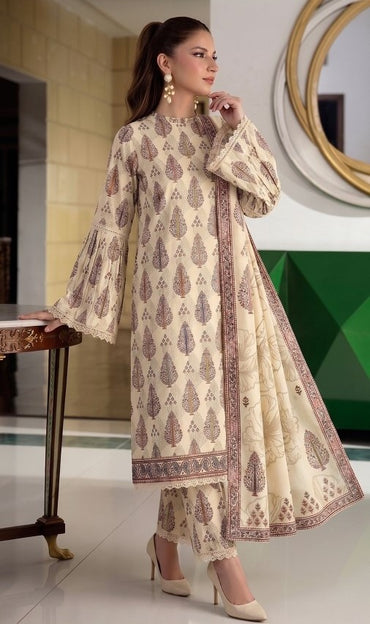 Reemse Digital Printed Banadora Lawn 3PC