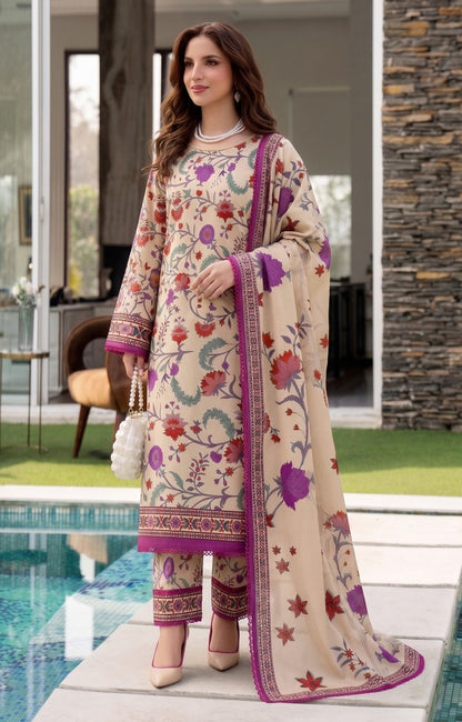 Reemse Digital Printed Banadora Lawn 3PC