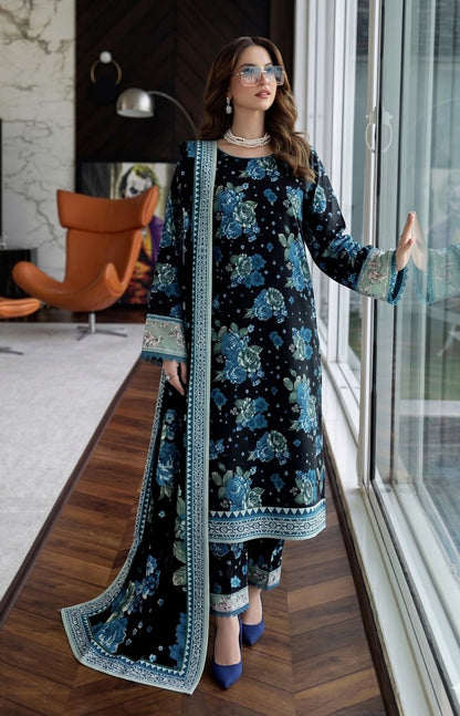 Reemse Digital Printed Banadora Lawn 3PC