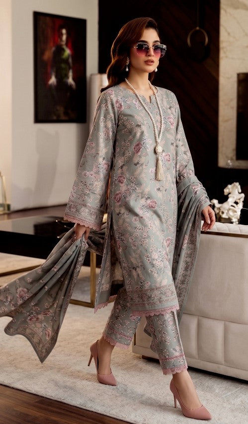 Reemse Digital Printed Banadora Lawn 3PC