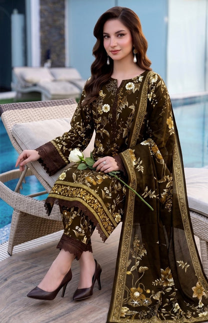Reemse Digital Printed Banadora Lawn 3PC